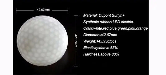 Glowing Golf Balls - LED Light-Up Golf Balls